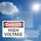 Signmission High Voltage Danger Sign, Vinyl Decal, 14in W x 10in L, 2PK OS-2PACK-DS-D-1014-L-19395 - alternate 3